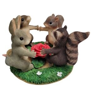 Charming Tails Ring Around The Rosie Fitz and Floyd Figurine Club Exclusive 9715